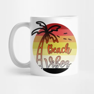 Beach Vibes // Palm tree Sunset Design Mug